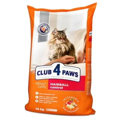 Hrana uscata pentru pisici Club 4 Paws Hairball Control 14 kg