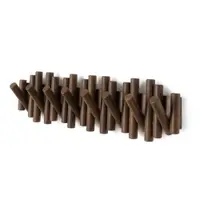 Cuier de perete maro închis din lemn de pin 61 cm Picket – Umbra
