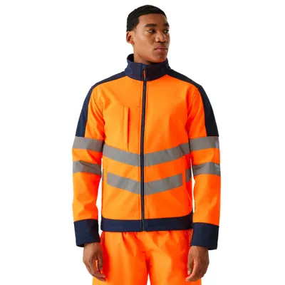 Jacheta Soft Shell Drumeții În Natură Regatta Professional 3 Straturi HI-VIS