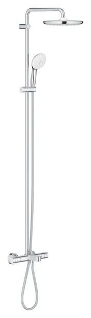 Sistem de dus Grohe Tempesta 250, aparent, pipa cada, termostat, 250 mm, 1 functie, crom, 26672001