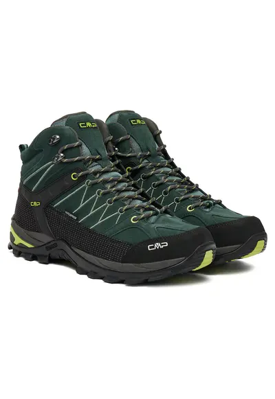 Bocanci sport barbati - piele naturala - verde