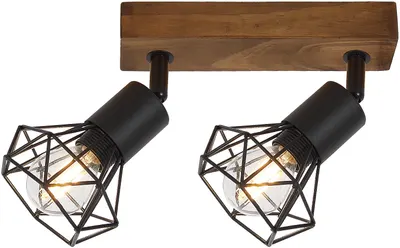 Spot dublu Rabalux - Zeus 3138, IP20, E14, 2 x 40W, 230V, negru mat
