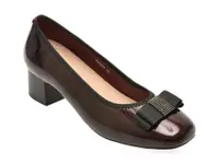 Pantofi eleganti KARISMA visinii, X450053, din piele naturala lacuita