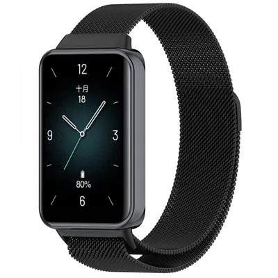 Curea Techsuit W009 pentru Honor Band 9, Neagra