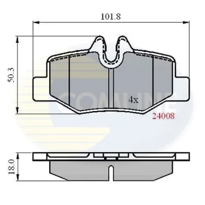 Set placute frana, frana disc COMLINE CBP01306