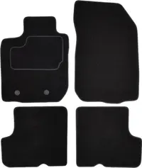 Covorase auto (set, velur, 4 bucati, culoare negru, spatiu montare 21.5cm) DACIA DUSTER intre 2010-2018