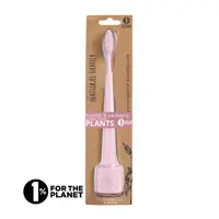 Periuta de dinti biodegradabila cu suport, Rose Quartz, Jack n' Jill
