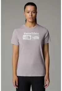 Tricou pentru alergare pe teren accidentat Foundation - Lila pal