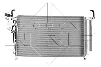 Condensator A C (uscator) potrivit HYUNDAI H-1 CARGO, H-1 TRAVEL 2.5D 02.08