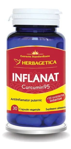 Inflanat+ Curcumin95, 30 capsule vegetale, Herbagetica