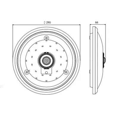 Ceiling Sensor Fixture 15w 6500k