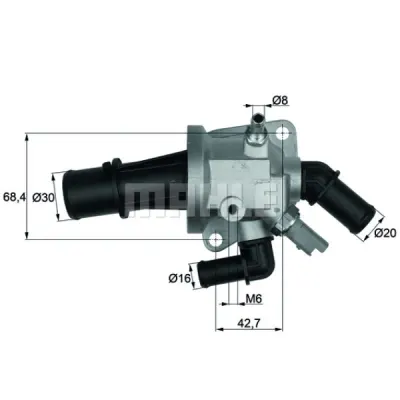 Termostat, lichid racire MAHLE TI 153 88