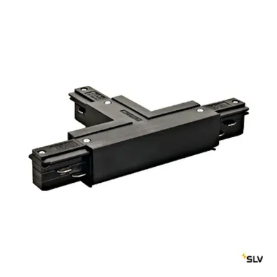 EUTRAC T-cuplă, protection conductor stânga, negru