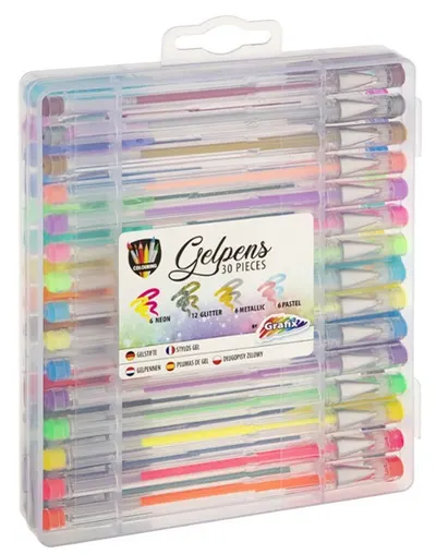 Set creativ Grafix Colouring - Role, într-o servietă, 30 de bucăți
