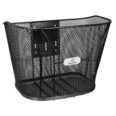 Coș de bicicletă, metalic, negru, 5 kg