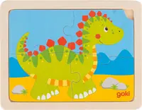 Puzzle din lemn pentru copii Goki - Dinosaur