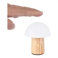 Veioză în culoare naturală LED cu intensitate reglabilă din lemn de frasin (înălțime 7 cm) Alice – Gingko