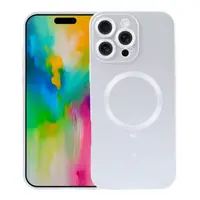 Husa Soft Guard pentru iPhone 16 Pro, Magsafe, Ultra Subtire, Silicon mat, Argintiu Engros