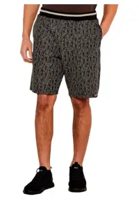 Sorturi barbati Bermuda Monogram Jacquard - bumbac - negru -