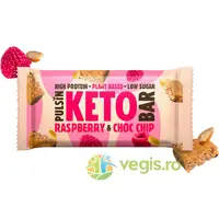 Baton Proteic Keto cu Ciocolata si Zmeura 50g