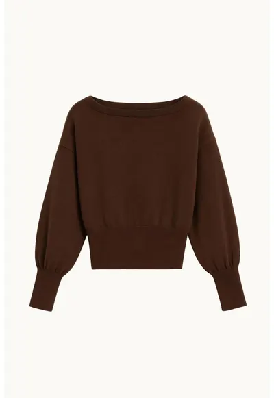 Pulover asimetric dama - maro - tricot - One Size