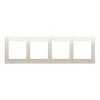 Rama cvadrupla pentru doze gips-carton IP20 / IP44; crem
