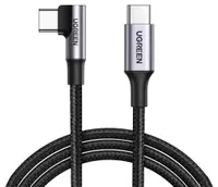 Cablu Ugreen - US334, USB-C, unghiular, 1 m, negru