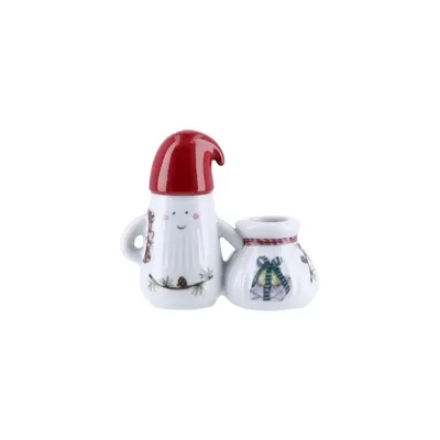 Sfeșnic din ceramică cu model de Crăciun Hammershøi Christmas Father Elf – Kähler Design