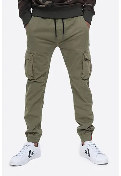 Pantaloni cargo cu snur in talie - Kaki