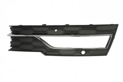 Element bara fata dreapta (cu orificiu sipci, cu orificii senzori parcare, plastic, negru) potrivit SKODA OCTAVIA IV 11.19