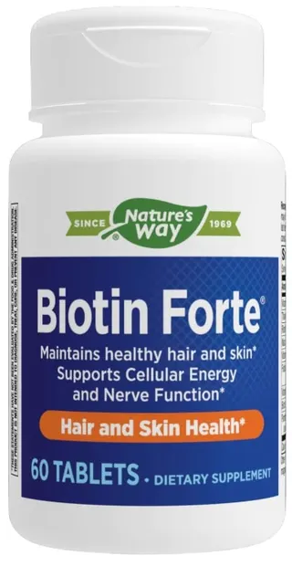Biotin Forte, 60 tablete, Nature’s Way