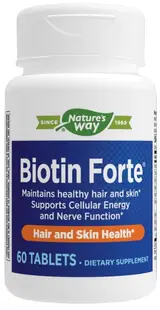 Biotin Forte, 60 tablete, Nature’s Way