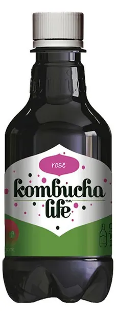 Rose Băutură naturală organică, 330 ml, Kombucha Life