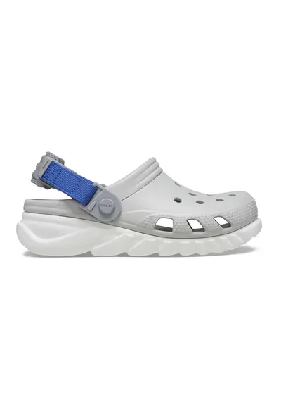 Saboti slingback cu aspect perforat - Alb/Gri deschis/Albastru