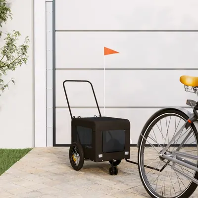 Gossi remorca bicicleta animale companie, negru, textil oxford/fier