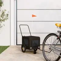 Gossi remorca bicicleta animale companie, negru, textil oxford/fier