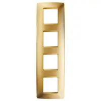 Placa ornament CProiector HORUS ONE - IN METALLISED TECHNOPOLYMER - 2+2+2+2 modul VERTICAL - GOLD - CProiector HORUS