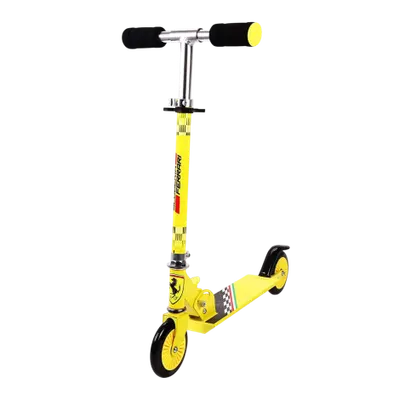 Trotineta pliabila ferrari pentru copii cu roti 120 mm, galbena