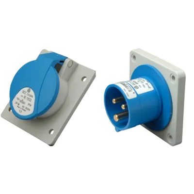Pachet Conexiuni Industriale Trifazate SEZ 16A 400V 5 Poli IP44 – Solutia Profesionala pentru Montaj Incastrat