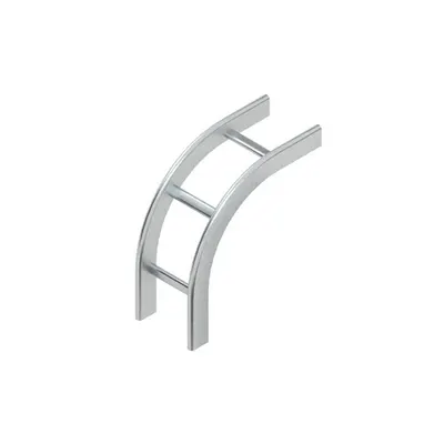 Cot exterior vertical 90° vertical, constand din trepte tubulare ovale inchise si trepte sudate, inchise, ovale KROF 60.525 F