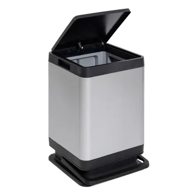 Coș de gunoi argintiu cu pedală din plastic 80 l Tokyo – DEA HOME