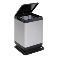 Coș de gunoi argintiu cu pedală din plastic 80 l Tokyo – DEA HOME