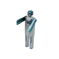 Pix funny robot bleu-argintiu colecția aviație
