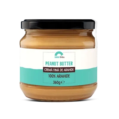 Crema fina de arahide, 360g, Sunday Bites