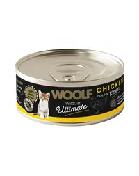 WOOLF Wild Cat Ultimate Kitten Chicken Pate 85g hrană cu pui pentru pisoiași