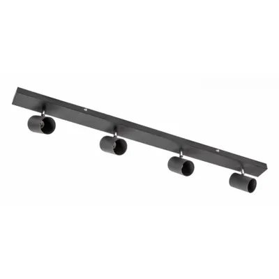 Spot - Ceiling luminaire VENETO, IP20, max. 20W, 4 x GU10, round, black