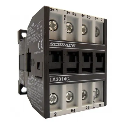 Contactor 4poli, 5,5kW/14A AC3, 2ND+2NI, 230VAC