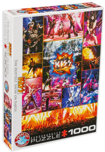 Puzzle Eurographics din 1000 de piese - Kiss in direct