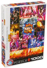 Puzzle Eurographics din 1000 de piese - Kiss in direct