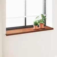 vidaXL Prag de fereastră Lemn brun 140 x 45 x 4,5 cm PVC